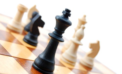 chess chess piece isolated on white background advising to strategic behavior